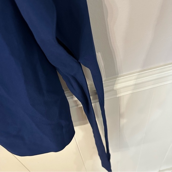 Stella McCartney Women’s Long Tie Sleeve Dress in Midnight Blue Size L, 44 NWT - Picture 5 of 12